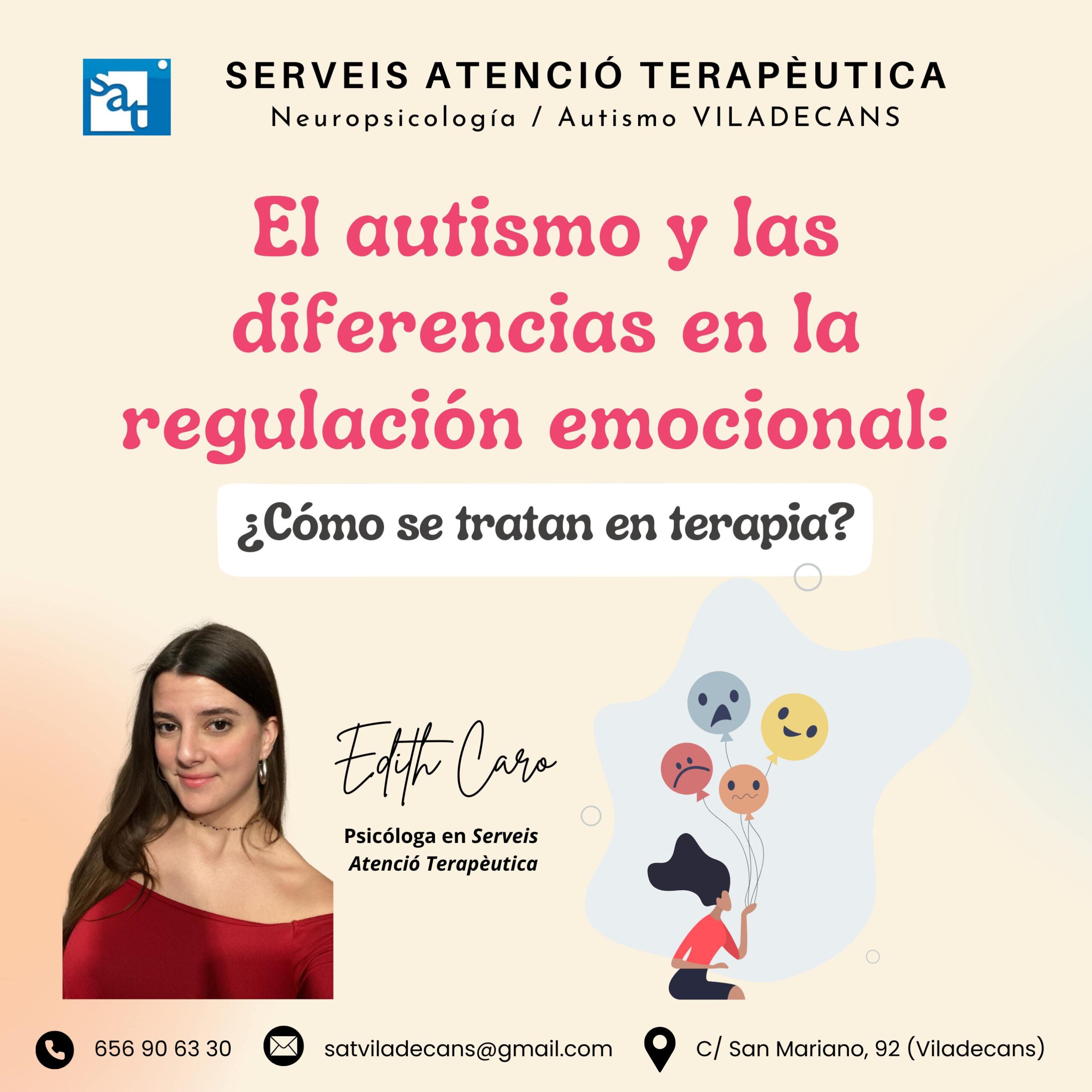 ESPECIALISTA AUTISMO VILADECANS | El autismo y las diferencias en la regulación emocional: ¿Cómo se tratan en terapia?