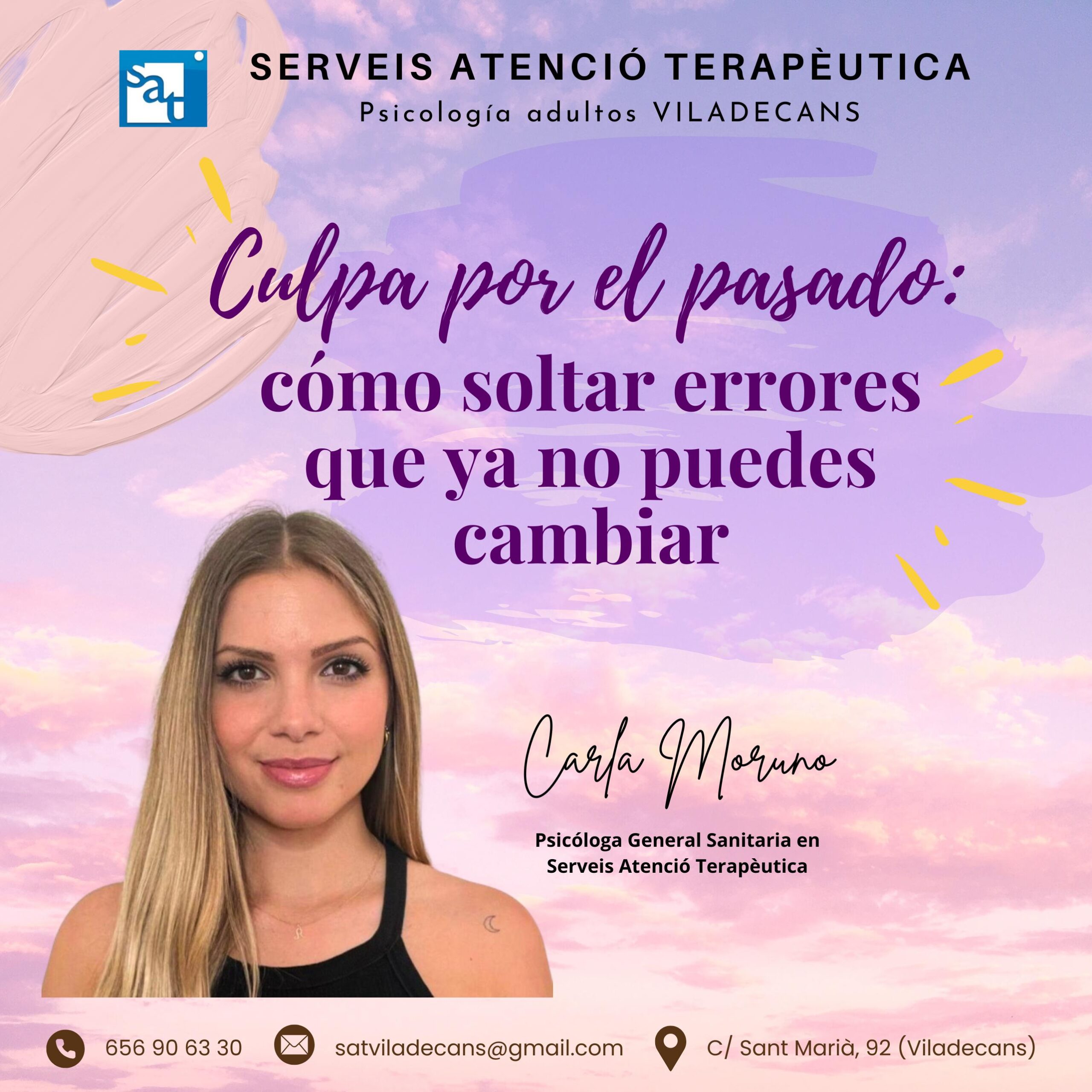 La culpa no resuelta puede convertirse en una carga emocional muy pesada. Descubre cómo trabajarlo con una psicóloga en Viladecans especializada en procesos de culpa.