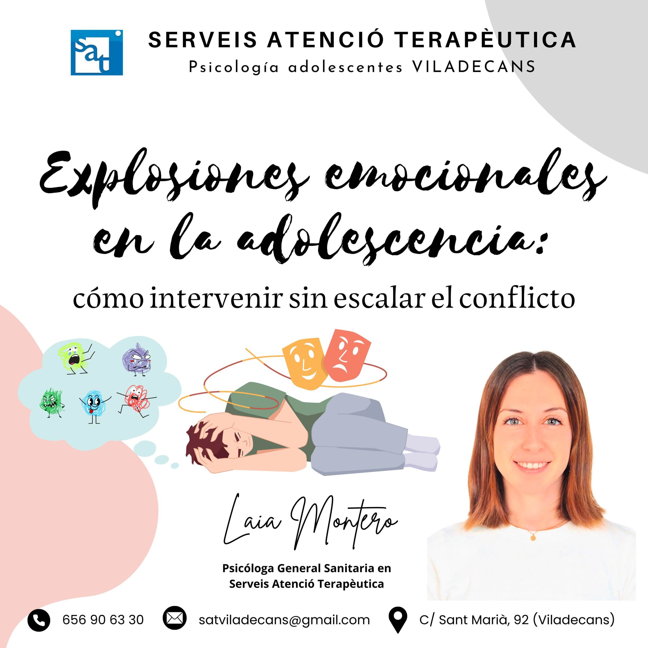 Psicóloga emociones adolescentes Viladecans Adolescente expresando emociones intensas, acompañada por psicóloga especializada en emociones adolescentes en Viladecans.