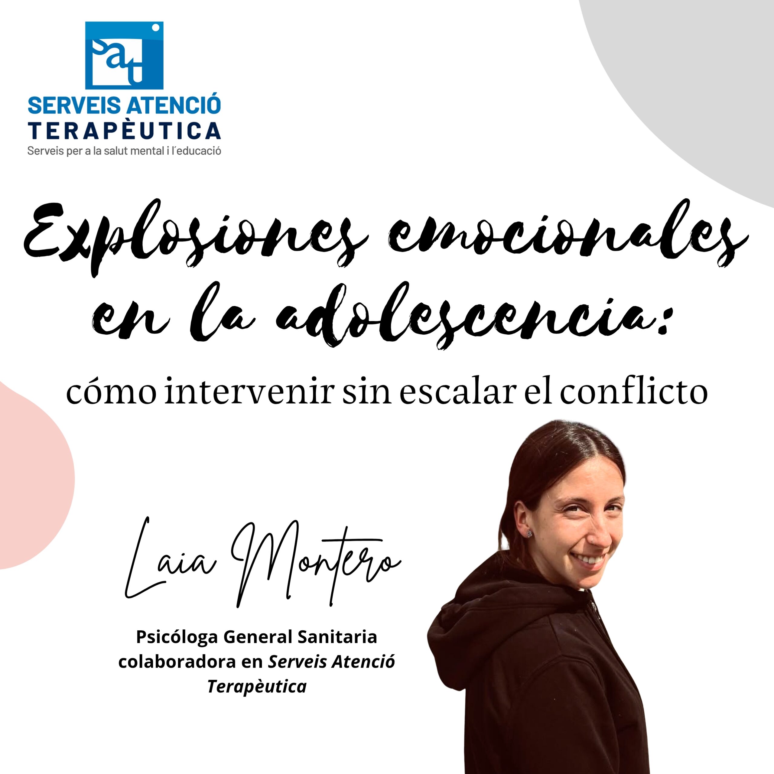 Adolescente expresando emociones intensas, acompañada por psicóloga especializada en emociones adolescentes en Viladecans.