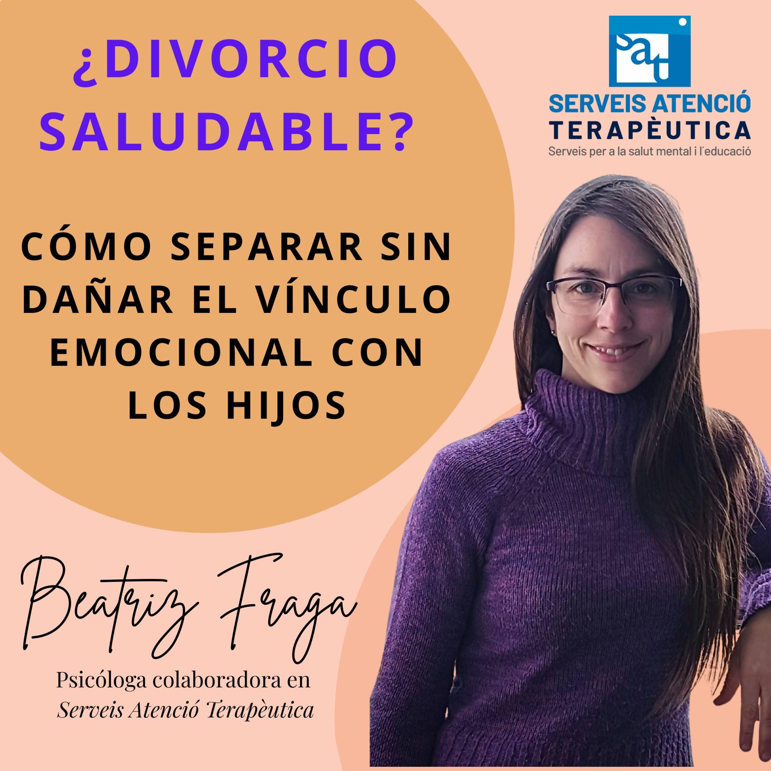 Psicóloga infantil en Viladecans orienta a madres y padres sobre separación saludable para proteger el vínculo con sus hijos.
