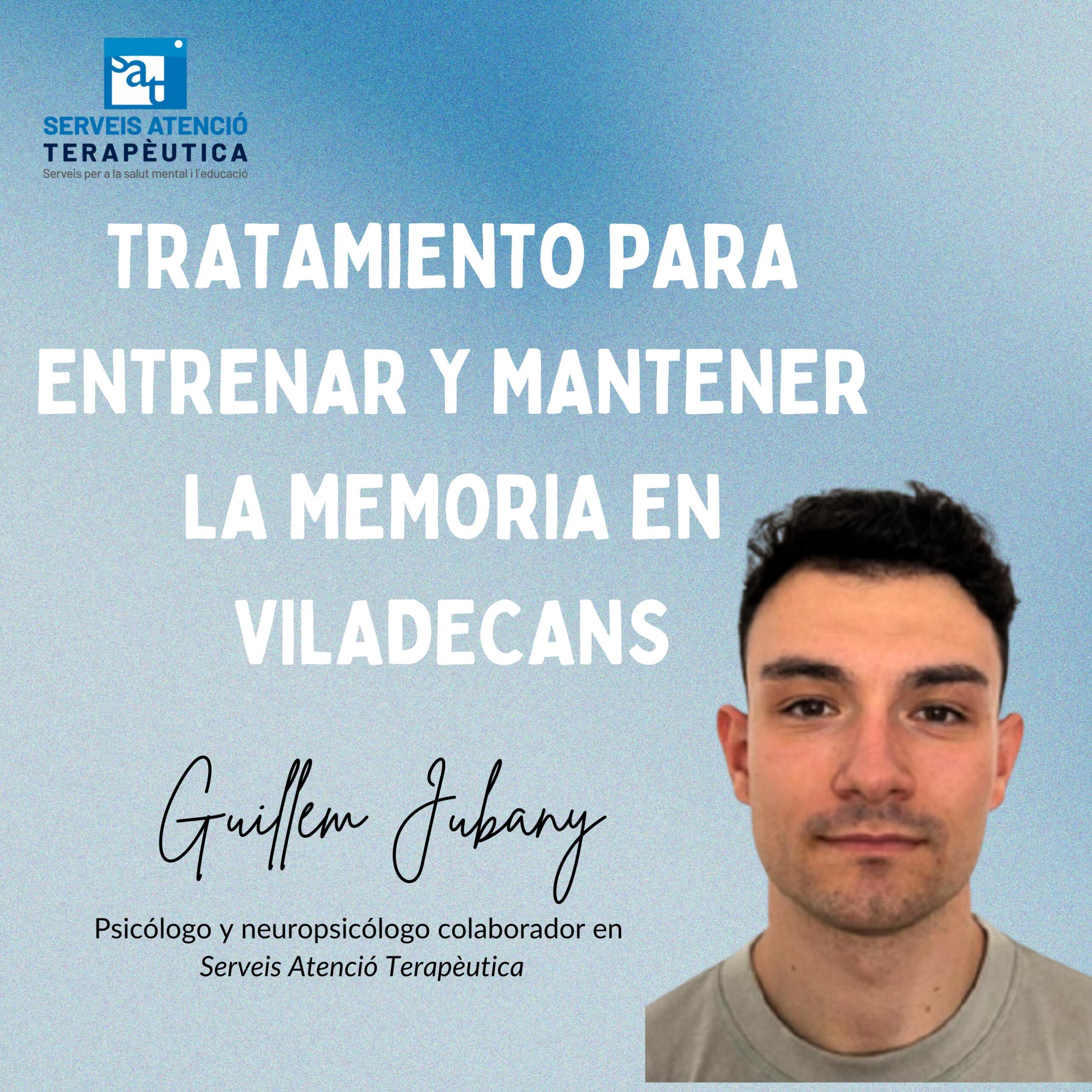Imagen de Guillem Jubany, neuropsicólogo en Viladecans, explicando estrategias para entrenar y mantener la memoria.