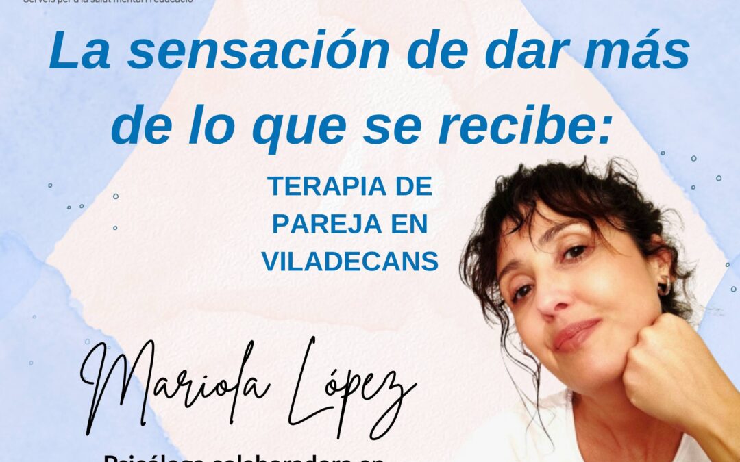 Sentir que das más de lo que recibes puede generar un desequilibrio emocional en parejas de Viladecans. La terapia de pareja ayuda a restaurar la armonía y la comunicación.