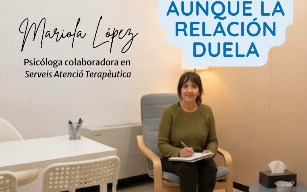 Imagen introductoria de un artículo sobre psicóloga Viladecans miedo separación, con el título del blog sobre el miedo a separarse aunque la relación duela en un contexto de psicología.