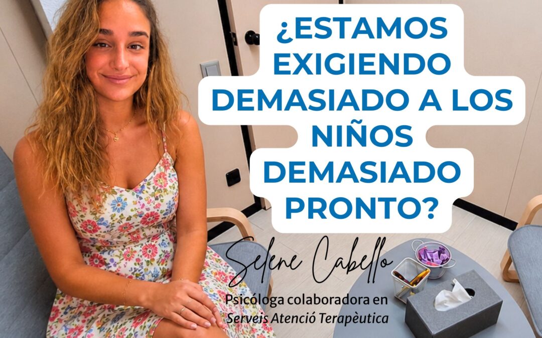 Psicóloga en Viladecans reflexiona sobre la exigencia infantil y las expectativas hacia niños y niñas.